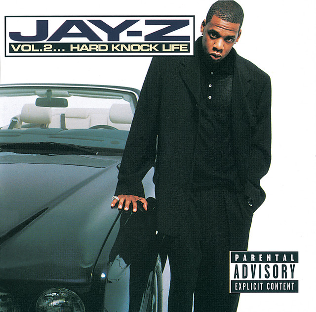Album artwork for Jay-Z's Hard Knock Life.